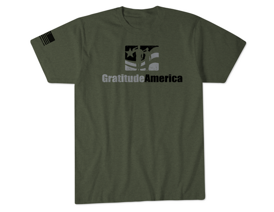 GratitudeAmerica T-Shirt (Military Green)